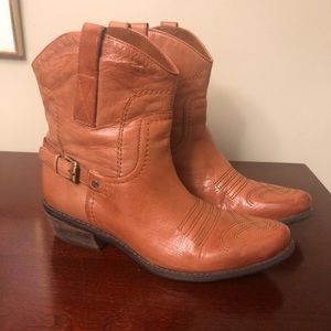 Womens Franco Sarto leather ankle boot 7-1/2 7.5